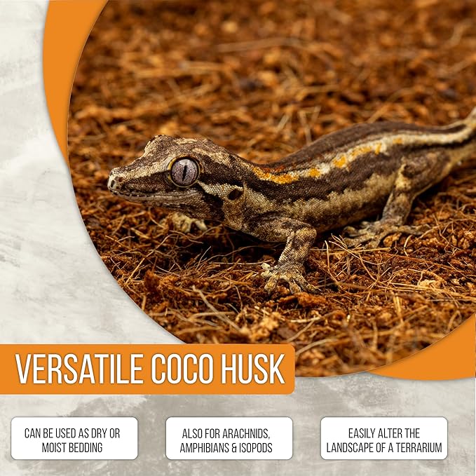 ReptiEarth Reptile Bedding, Fluffy Coconut Fiber Substrate 36 Quart Organic Coco Ready to Use for Bioactive Snake Terrarium, Lizard Tanks with Plants, for Frog, Tarantula or Hermit Crab Habitat