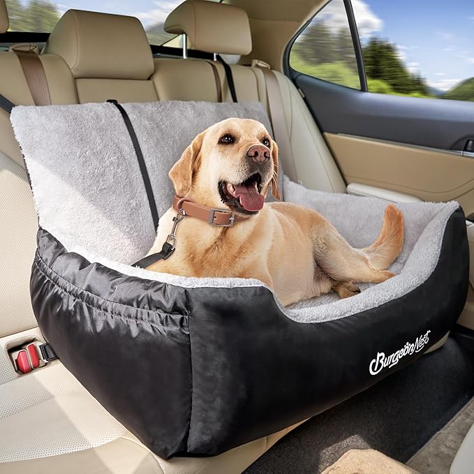 Dog Car Seat for Small Dogs & Cats Under 55 lbs,Black