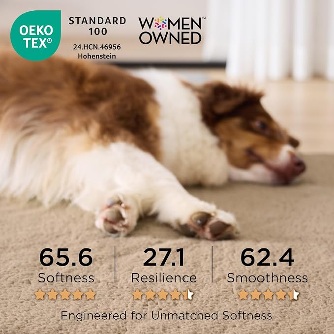 Bedsure XL Dog Bed for Crate, Pet Bed with Washable Cover, 41x27 Inch Brown | Orthopedic Egg Crate Foam, Flat Rectangle Sherpa Mat, Non-Slip Bottom, Comfy Removable Cover, For Extra Large Pets ≤ 65 lbs