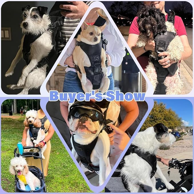 YUDODO Front Pet Carrier Backpack for Small Dog, Legs Out Dog Chest Carrier | Safety Belt, Ergonomic Support, Hands Free, Durable & Comfortable, For Walking Hiking Cycling, Army Green, M
