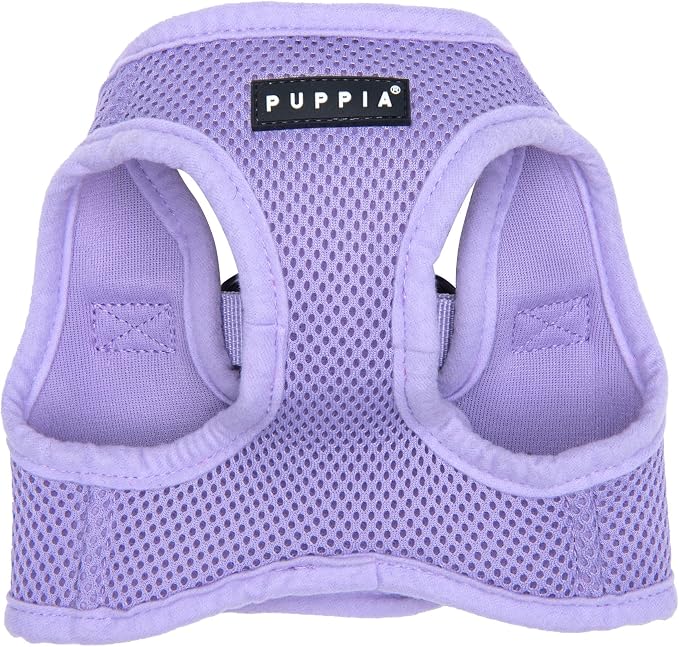 Puppia Soft Vest Dog Harness Step-in Padded Mesh No Choke No Pull Comfortable Walking Running Training for Small Medium Large Dogs, Violet, X-Small
