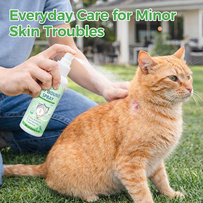 Pet Wound Spray for Dogs & Cats – Home-Ready Pet Wound Care for Minor Cuts, Scrapes & Daily Skin Support (120ml)