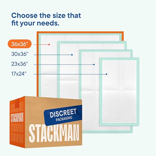 Chucks Pads Disposable - 36x36 Underpads [50-Pack] Incontinence Chux Pads | Absorbent Fluff Protective Bed Pads, Extra Large Pee Pads for Kids Adults & Elderly, Leak Proof Puppy Pads for Training