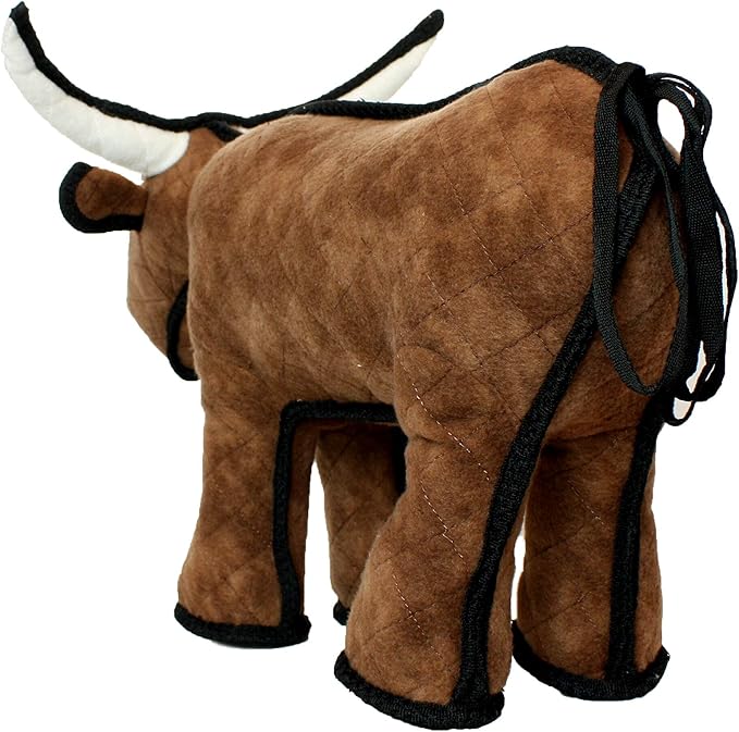 TUFFY® : 2 Pack Bull Dog Toy: Ultra Durable Plush Toy with Multiple Layers & Reinforced Seams, Washable and Floats, Original Construction