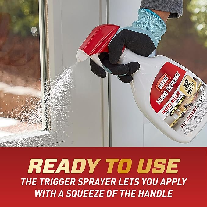 Ortho Home Defense Insect Killer for Indoor and Perimeter2 - Ready-to-Use, Bug Spray, Kills Ants, Roaches, and Spiders 24 fl. oz. (2-Pack)