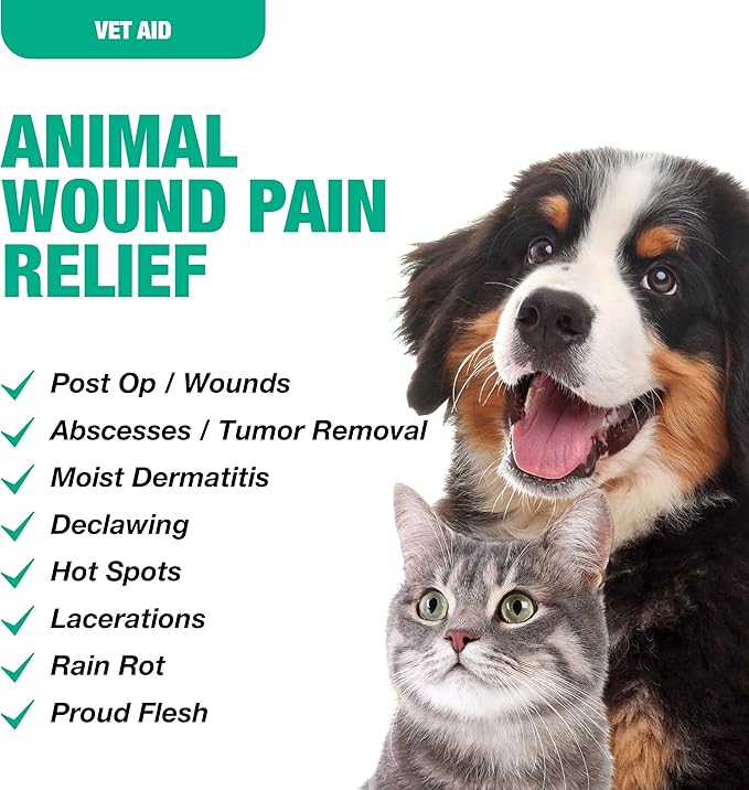 Animal Wound Care Foam - Liquid Bandage for Dogs, Cats & More - Pet Wound Care Supplies - Supports Insect Bites, Acne, Hot Spots & More for Pets - 2 oz
