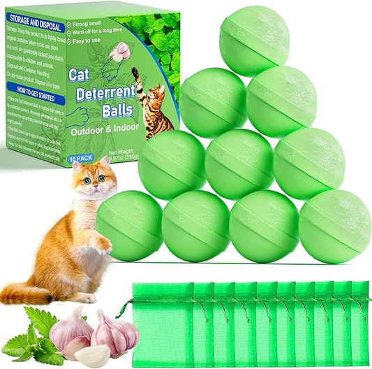 Mimo Style Cat Deterrent Outdoor,Natural Peppermint Oil Cat Deterrent Outdoor Indoor,Keep Cats Out of Yard Permanently,Keep Cats Off Lawn,Garden,Furniture,Mulch & Flower,Keep Cats Away