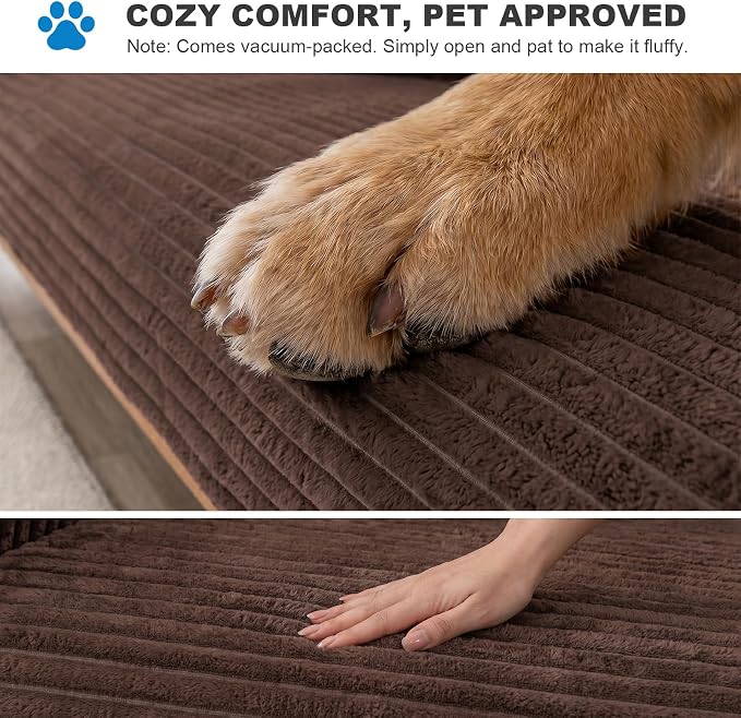 FUANGUI Waterproof Couch Cover for Dogs, Washable Pet Couch Covers for Sofa | Soft Cat Dog Bed Cover Non-Slip Couch Covers for 3 or Small 4 Seat Cushion Couch Sofa Pet Friendly