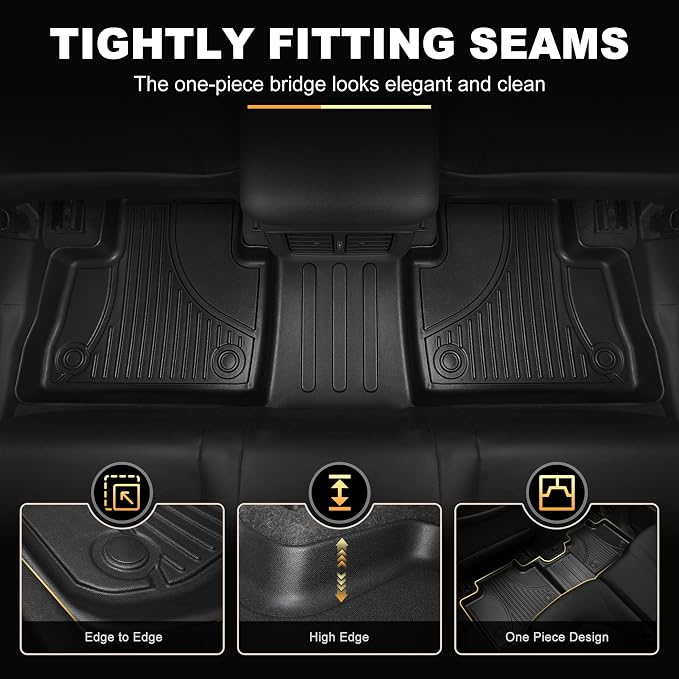 AOMSAZTO Floor Mats & Cargo Liner Compatible with BMW X5 2014-2018 (F15) | All Weather Protection Car Accessories Anti-Slip Trunk Liner Full Set