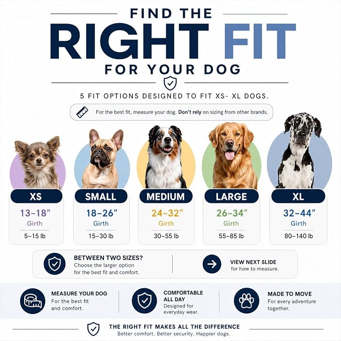 ShawnCo Essential Dog Harness, No-Pull Pet Vest (Rose Gold,M) | 3 Leash Clips, Easy On, No-Choke, Reflective, Adjustable Fit, Padded Comfort, Control Handle, For Small, Medium & Large Dogs
