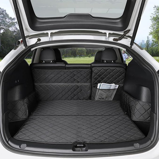Topfit for Tesla Model Y Trunk Mats Cargo Liner Waterproof Dog Car Seat Covers Protector All-Weather Rear Floor Mat for Tesla Model Y Accessories 2019-2025