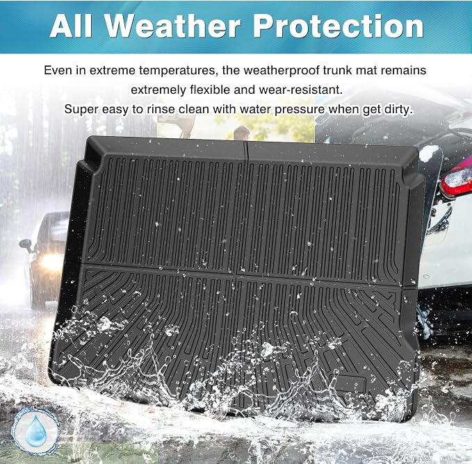Mixsuper Cargo Liner for Ford Bronco Sport 2021-2026 (w/Full Size Spare Tire), Trunk Mat for Bronco Sport Accessories Cargo Mat Rear Trunk Liner Black