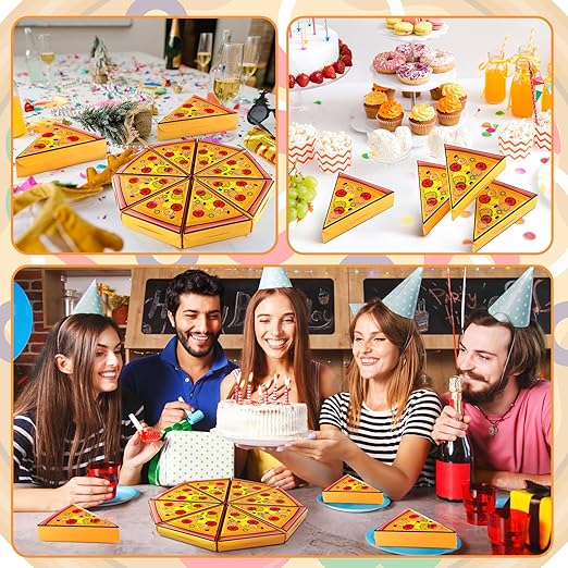 24 Pcs Turtle Themed Pizza Slice Box Pizza Paper Boxes for Party Favors Green Square Cardboard Boxes for Story Turtle Theme Birthday Party Supplies Decorations