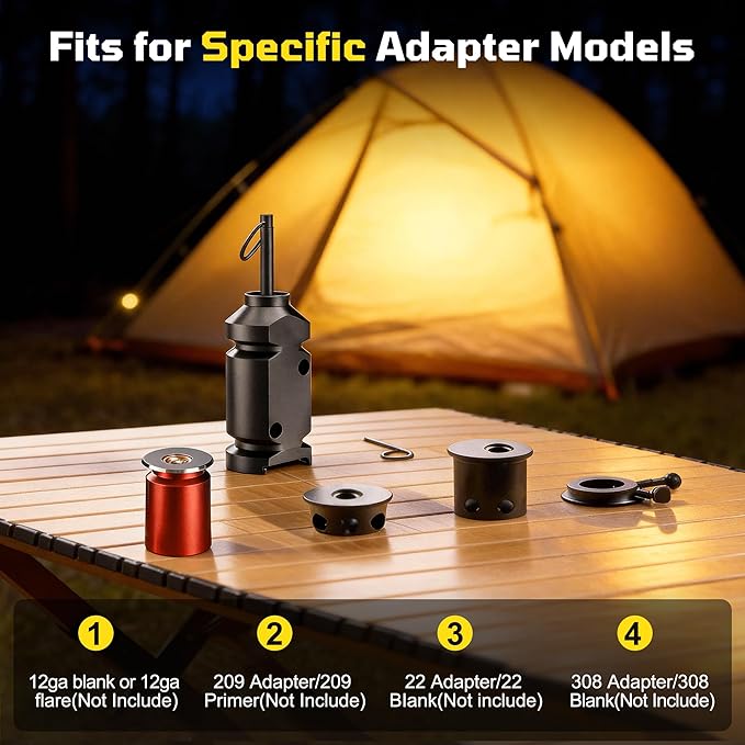 Perimeter Trip Alarm, 12 Gauge Trip Alarm, Camping Trip Wire Alarm Device with Screw and Extension Chains, Early Warning System for Camping and Outdoor Safety/ Bear Deterrent(Suitable Multiple Models)