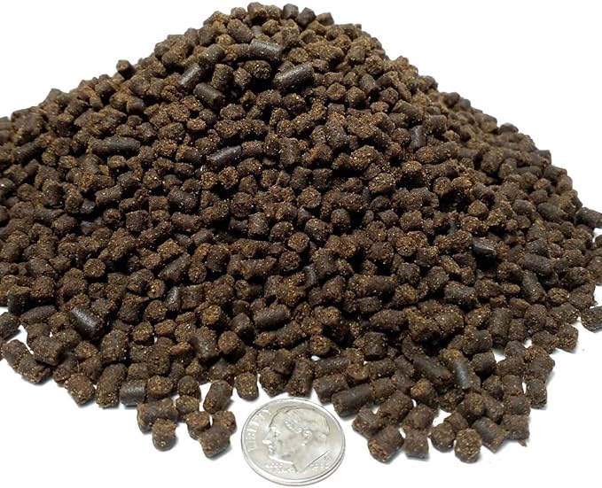 Aquatic Foods Inc. Brine Shrimp 0.5-2.5mm Sinking Granules for All Small & Baby Discus, Cichlids, Tetras, Live Bearers, Catfish, Small Plecos, All Tropical Fish…11oz Lg Round Jar