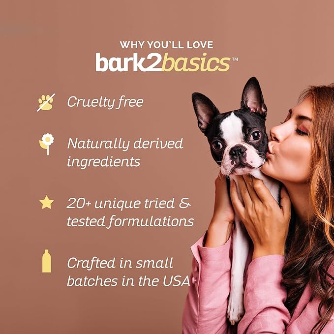 Bark2Basics Skin Remedy Dog Shampoo, 1 Gallon - Red Algae Based CTAB, Alleviates Coat Irritations Naturally, Promotes Healing for Crusting, Scaling and Flaking, Relieves Dry Itchy Sensitive Skin