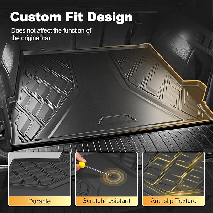 Cargo Liner Compatible with BMW X6 2015-2025 2026 (Not for M60i), AOMSAZTO All Weather Back Trunk Mat Rear Cargo Tray for BMW X6