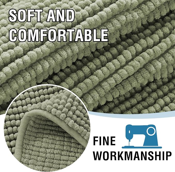 H.VERSAILTEX Plush Chenille Couch Armrest Cover 2 Packs Thick and Soft Sofa Covers Furniture Protector Cover for Pets (27.5" x 27.5", Sage)