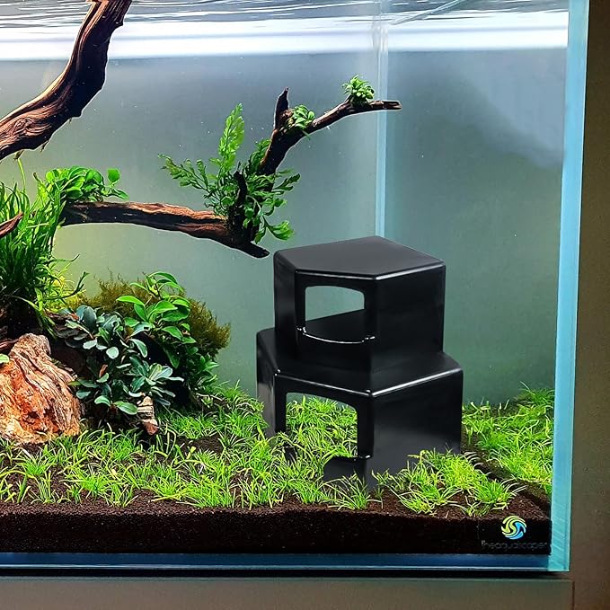 Aquarium Corner Cave Hide – Fish & Shrimp Tank Accessories, Axolotl Hiding Spot, Fish Hiding Cave, Natural Terrarium Decoration for Reptiles & Aquatic Pets