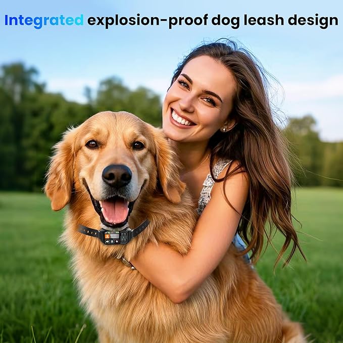 RPZ Portable GPS Dog Fence, Wireless Dog Containment System, No Subscription, Adjustable Range, Rechargeable & Waterproof Collar for Yard, Camping & Travel