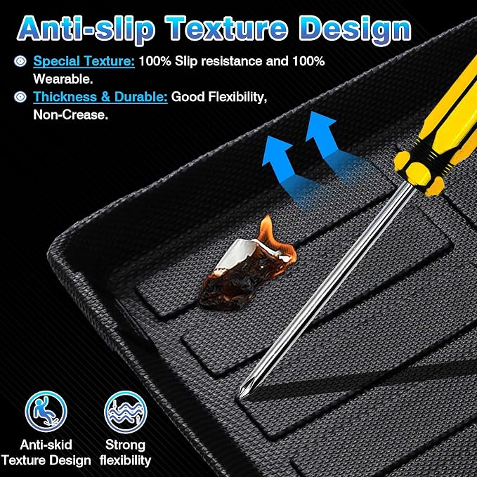 Cartist Cargo Liner Fits for 2021-2025 2026 Kia Seltos (Seltos SX/Seltos SX Turbo) (Only Fit Trunk with Subwoofer) All Weather Trunk Floor Mat Heavy Duty
