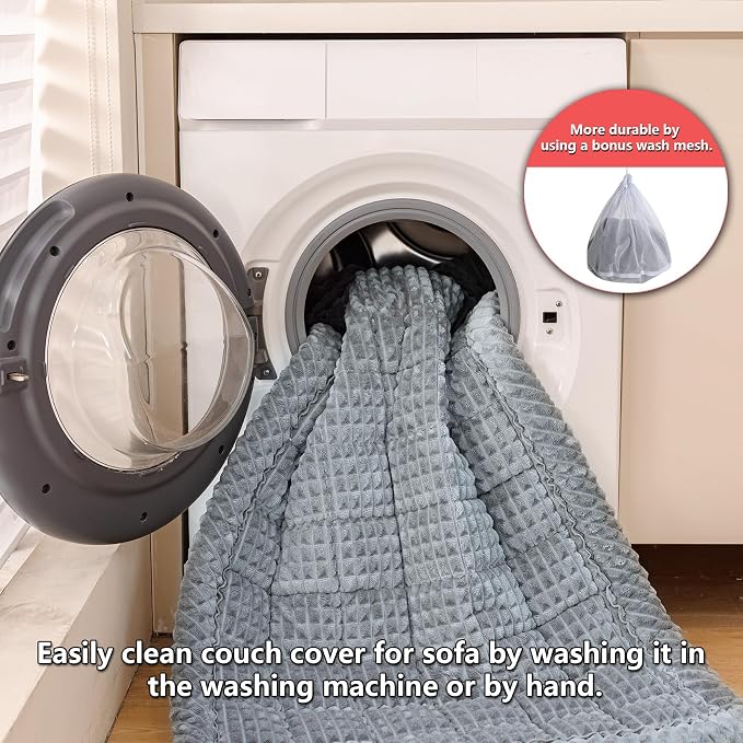 Washable Large Dog Bed for Cars, Dog Car Seat Cover for Backseat, Anti-Slip Pet Sleeping Mat, Car Seat Protector, Travel Pet Pad for Trucks and SUV (Gray, 24.8" x 54")