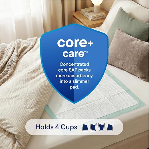 Chucks Pads Disposable - 30x36 Underpads [50-Pack] Incontinence Chux Pads | Absorbent Fluff Protective Bed Pads, Extra Large Pee Pads for Kids Adults & Elderly, Leak Proof Puppy Pads for Training