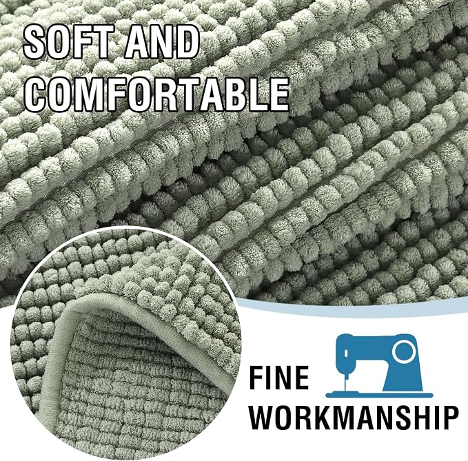 H.VERSAILTEX Plush Chenille Dog Bed Cover Thick Soft Sofa Cover for 3 Cushion Couch Anti Slip Couch Cover Furniture Protector for Dog, Pet, Cat (35" x 74", Sea Foam)