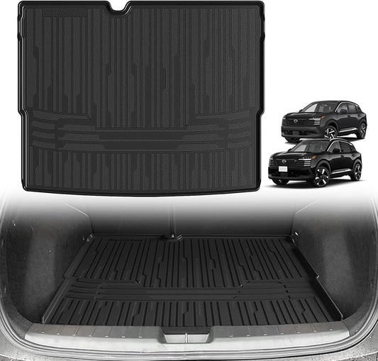 TripleAliners Trunk Mat All Weather Liners Compatible with 2025 2026 Nissan Kicks Interior Accessories Custom Fit Anti-Slip TPE Full Coverage Protection Rear Trunk Floor Mat (SV SR Trim Level ONLY)