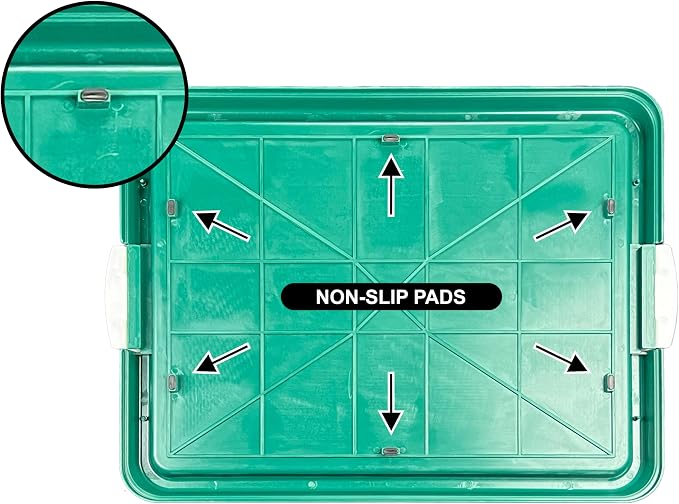 Dog Pee Pad Holder Tray, Puppy Potty Training, 22.5"x16.5", PP Plastic, Snap Lock, 4 Colors (Green)