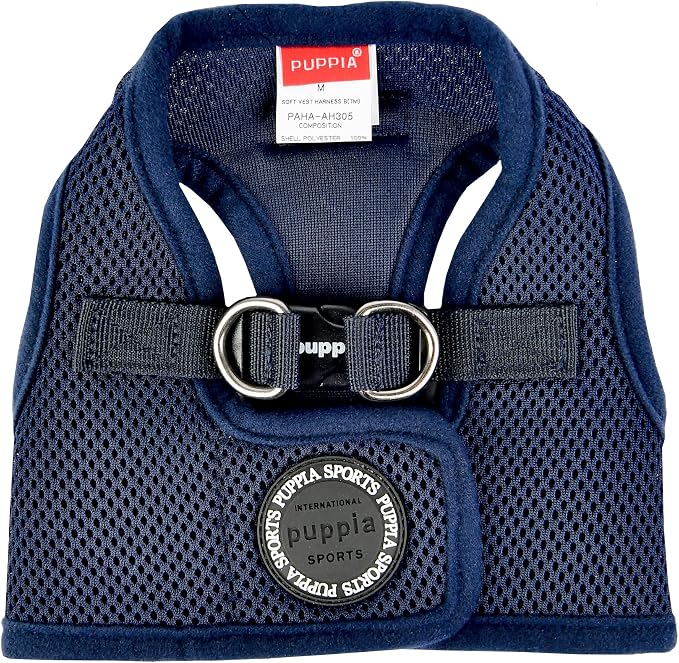 PUPPIA International PUAH305NYXS Soft Harness B Vest, X-Small, Navy