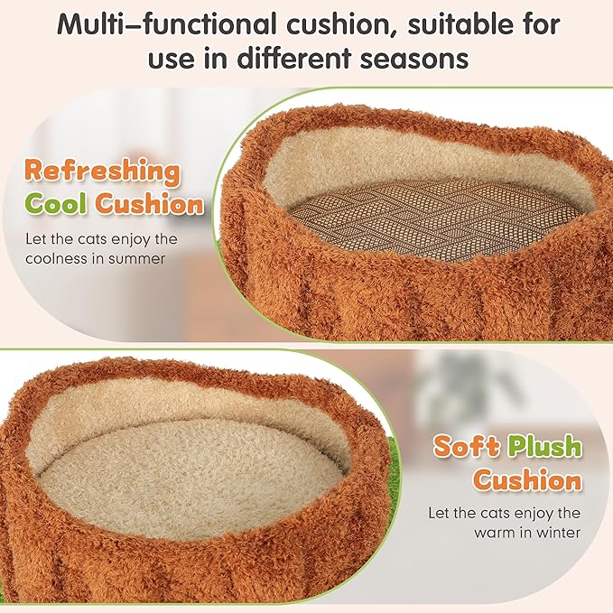 2-Pack 90.5" Tall Cat Tree for Indoor Cats, KAMABOKO Multi-Level Tall Cat Tower with Sisal-Covered Scratching Posts, Plush Perches, Hanging Toys & Spring Toys, Large Kitty Condo with Jumping Platforms