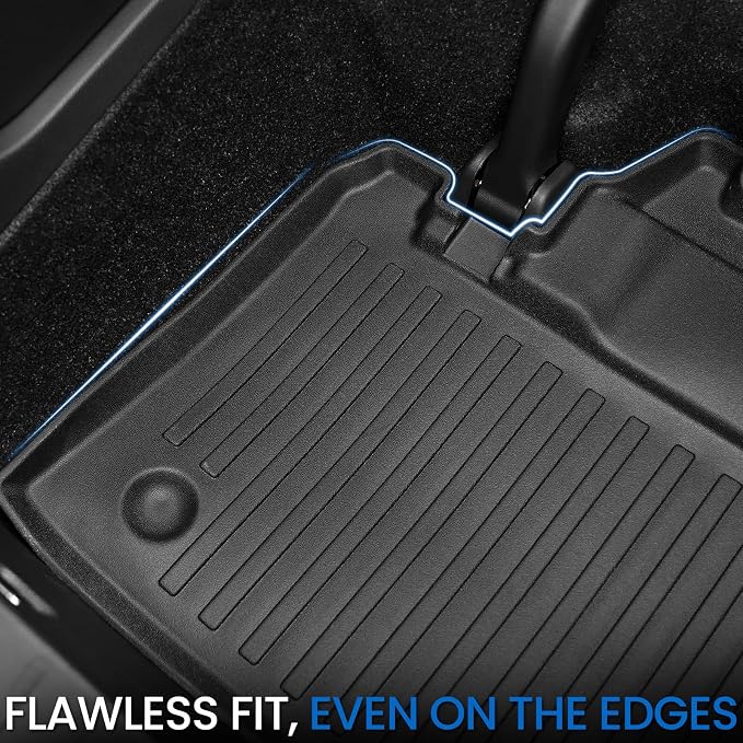 Cargo Lower Mat Backrest Mats for 2021-2025 2026 Toyota Sienna, All Weather TPE Seat Back Liners Trunk Lower Well Mat Cargo Liner Accessories (Backrest Mats for 3rd-Row+Cargo Lower Mat)