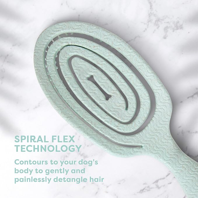 BioSilk for Pets Eco-Friendly Detangling Pin Brush for Dogs, 48-Pack | Gentle grooming brush removes knots and tangles, supports healthy coats for all dog breeds