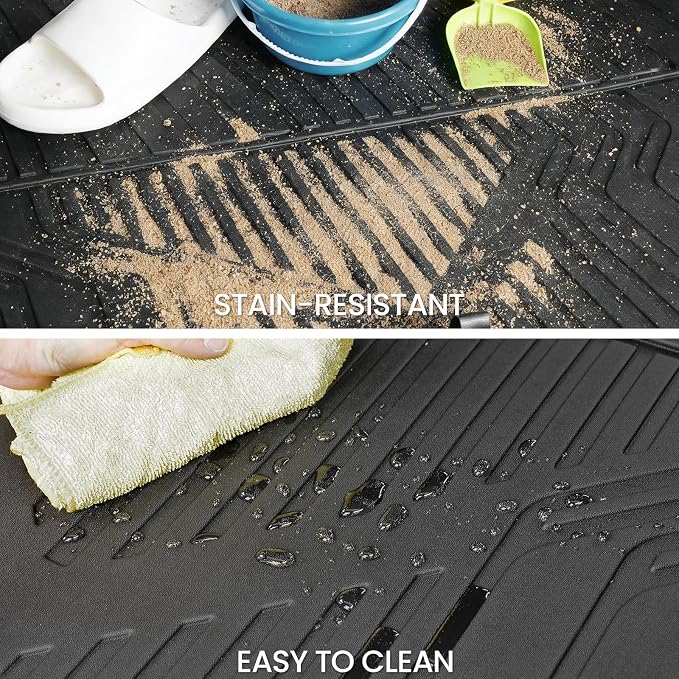 Cargo Mat Backrest Mats for 2023-2025 2026 2027 Honda HR-V, All Weather TPE Backrest Mat Trunk Mat Cargo Liner Storage Mats Accessories for HRV