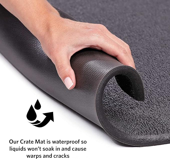 MidWest Homes for Pets Cushioned Dog Crate Mate, 30 inch Black