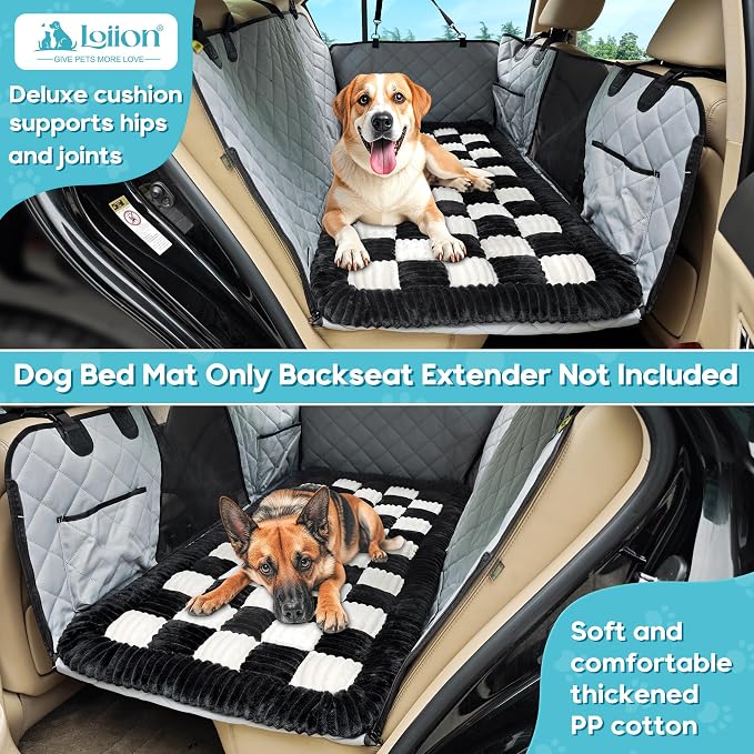 Dog Car Bed Mat Non-Slip Backseat Extender Dog Bed 56" x28.7" | Travel Bed for Dogs，Chew-Resistant, Easy Clean & Scratch-Proof, Comfort Design, Fits Trucks/Sedans/SUVs