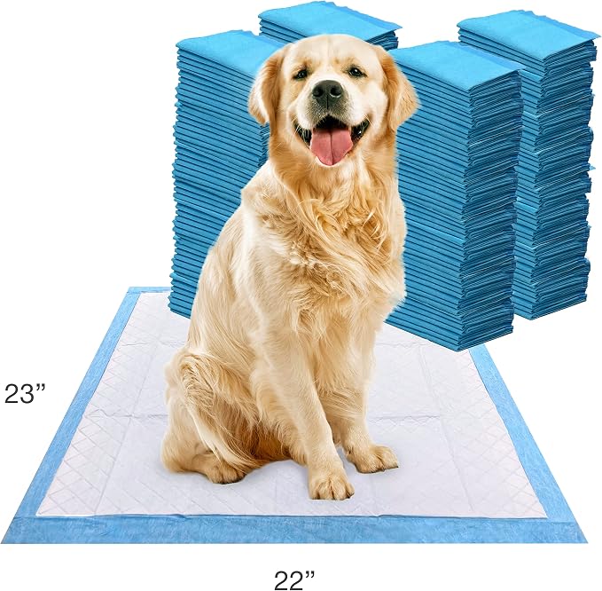 Four Paws Wee-Wee Superior Performance Dog Pee Pads, 200 Count | Quilted leak-proof puppy pads, dog housebreaking & potty training, 24-hour floor protection, pet supplies, 22" x 23"
