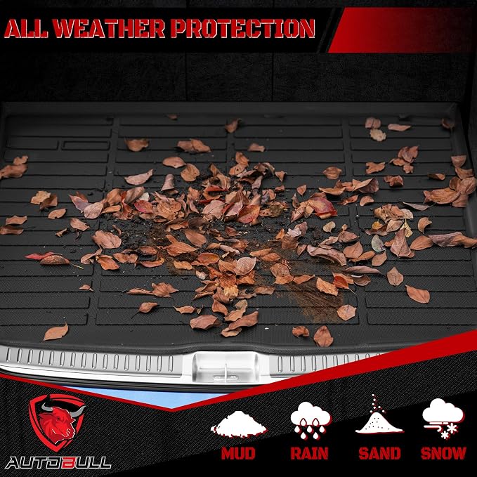 Cargo Liner Compatible with 2017-2024 Cadillac XT5 Cargo Mat，All Weather Protection Trunk Liner Rear Trunk mat，Black