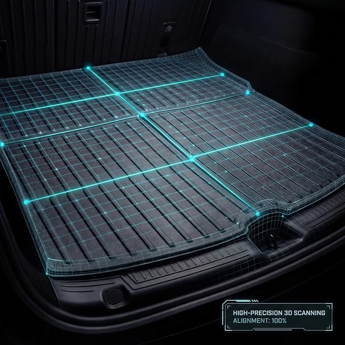 Cargo Liners for Tesla Model Y Juniper Trunk Mat, All Weather TPE Protector Anti-Slip Accessories 2020-2025 2026 Fits New Standard/Premium/Performance