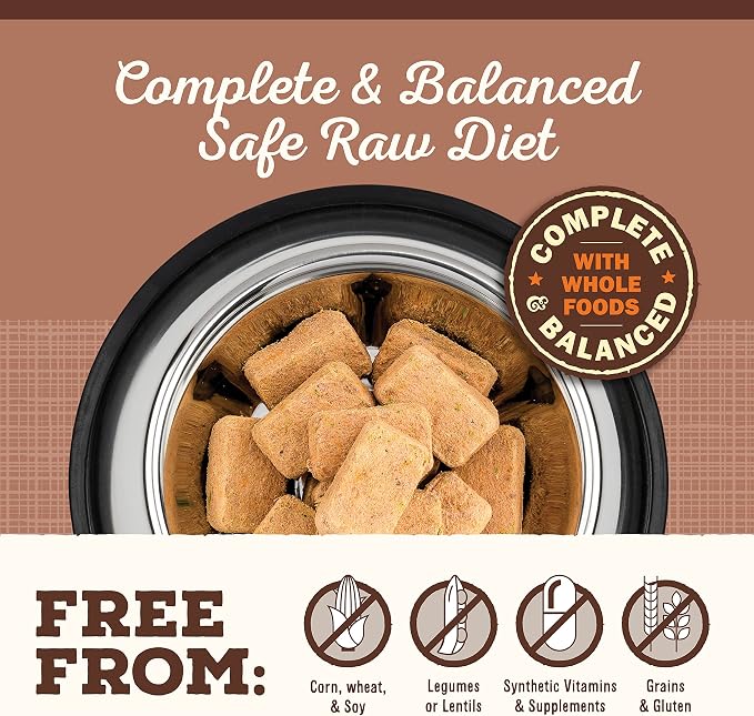 Primal Freeze Dried Raw Dog Food Nuggets, Pork, Complete & Balanced Meal, Also Use as Topper or Treat, Premium, Healthy, Grain Free, High Protein Raw Dog Food, 14 oz (Pack of 4)