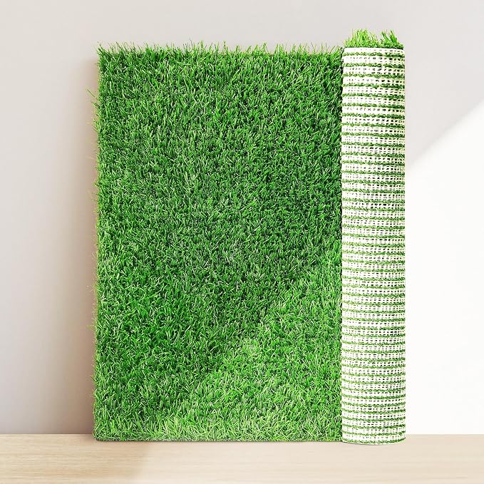 Artificial Dog Grass Pee Pads 51.2"x26" 1 Pack, Fake Grass Potty Training | Easy to Clean, with Drainage, Reusable, Realistic, Turf Grass Mat, Pet-Friendly, for Apartment, Balcony, Indoor Outddor Use