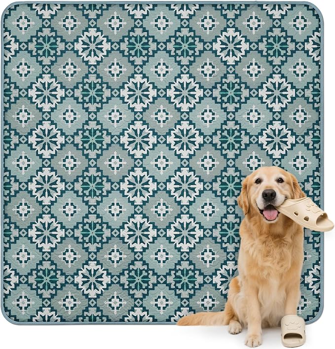 FXW Washable Pee Pads for Dogs, Super Absorbent, 63" Square, 1 Pack | Machine washable, Non-slip backing, Fits 24"H 8-Panel FXW Rollick/Homeplus Playpens