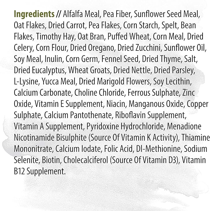 Witte Molen Pure Rabbit Food Seed Mixture Carrot, Celery, Timothy Hay and Varied Gourmet Muesli Dry Food, 4.4 lbs, (Mini Rex, Lionhead Rabbit, English Lop, Dutch Rabbit) (13.2 lbs 3 Pack)