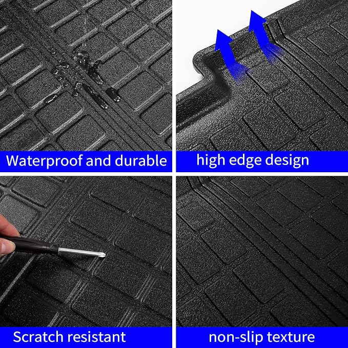 Rongtaod Floor Mats Compatible with 2021-2025 2026 Nissan Rogue Trunk Mat Cargo Mat Cargo Liner All Weather Floor Liner 2024 Rogue Accessories (Trunk Mat+Floor Mats)
