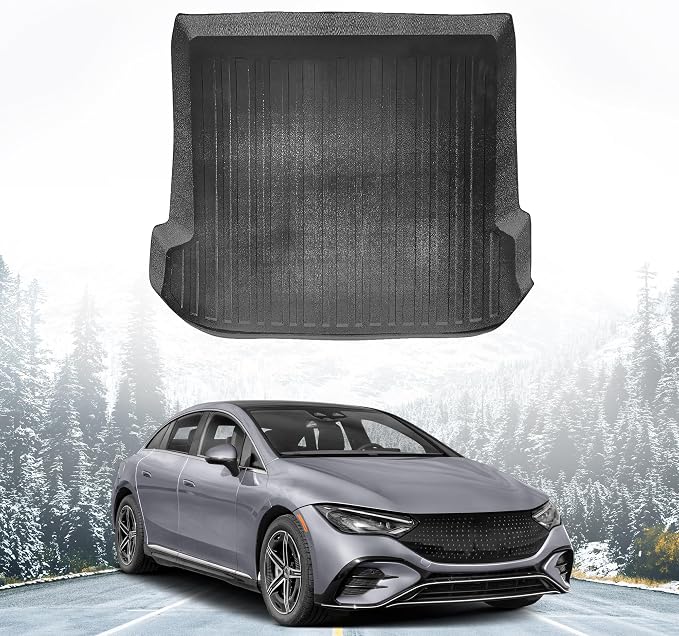 Premium Cargo Liner for Mercedes-Benz AMG EQE 350 4Matic EQE 500 4Matic Trunk Layout Behind 2nd Row SUV 2023-2026 - 100% Protection - Custom Fit Car Trunk Mat - 3D Shaped Laser Measured Trunk Liners