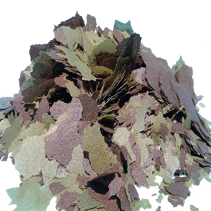 Aquatic Foods Inc. Flakes - 45% California Blackworm & Spirulina Green GRO Flake Mix for Discus, Cichlids, Tetras, Guppies, Live Bearers, Pond Fish, ATropical Fish - Premium AF Flakes - 1/2-lbs