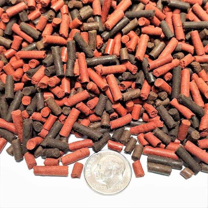 Aquatic Foods Inc. California Blackworm & Beef Heart Mix Sinking 1/8" x 1/8" to 7/16" Bits & Sticks, for Discus, Cichlids, Carnivores, Shrimp, Snails, All Tropical Fish…2-lbs