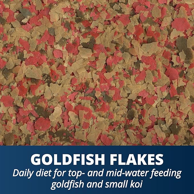 Tetra Goldfish Flakes, Nutritionally Balanced Diet For Aquarium Fish, Vitamin C Enriched Flakes, 2.2 oz