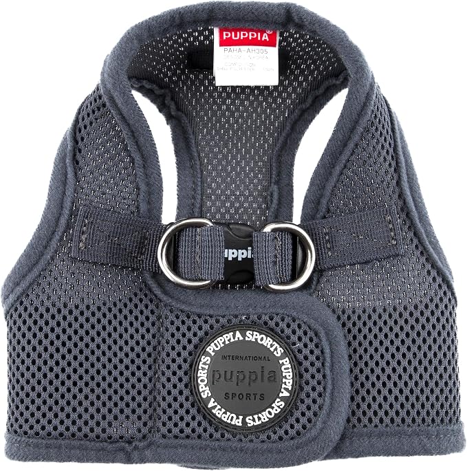 PUPPIA International Soft Vest Harness, X-Small, Grey